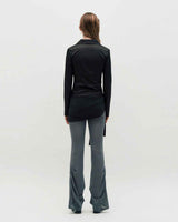 Layered Wrap Tie _ BLACK