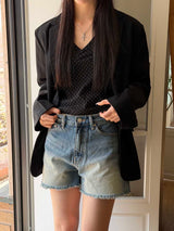 Classic single over fit blazer(2color)