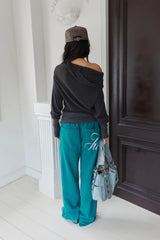 26SS★ DRAPE DOT GRAPHIC ANGORA TOP