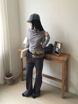 フォールディングカーゴブーツカットPT