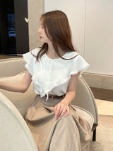 Desman Pintuck Banding Flare Skirt (Belt set)