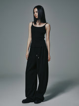 MOON SWEAT PANTS BLACK