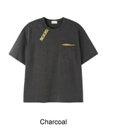 Tez diagonal Henley neck t-shirt