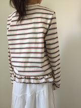 Lace Frill Hem Long Sleeve (3color)