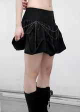 [Limited Edition] CHAIN BALLOON SKIRT, BLACK
