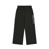 ロゴステッチワイドバンディングパンツ【セットアップアイテムあり】