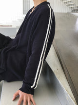 Prat knit track cardigan 3C