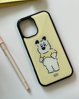 イエローTシャツエポキシバンパースマートフォンケース