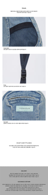 Denim tiny backpack