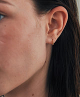 [925 silver] Deux.silver.211 / mini bille earring (gold)