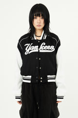 New york embroidery varsity jacket