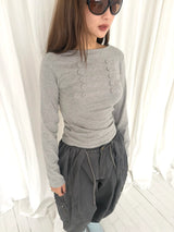 Napoleon sleeve T-shirt(2c)