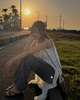 Opin punching knit long dress
