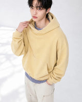 (UNISEX) ハーフハイネッククロップフーディー