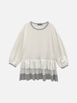 ノエルドットフリルレイヤードワンピース (2c)
