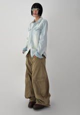 CURVE LINE CARGO PANTS