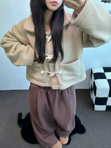 シープ/  ストリング 🐑ワイドビッグヒップバルーンロングパンツ🤍🩶🖤3カラー