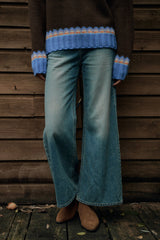 Twilight Bootcut Pants [Blue]