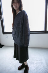 soft slub loose knit top(2colors)