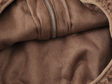 Bear Casual Hooded Zip-up
