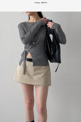 Basic Cotton Layered Skirt Pants