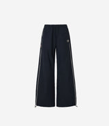 Newalrin エンブレムナイロンワイドパンツ