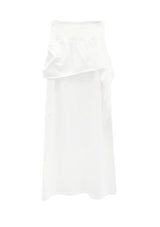 Scar Drape Layered Wrap Long Skirt