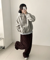 Angel Wing Star Pocket Embroidery Wide Banding Pants