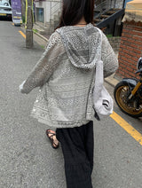 Roca Vintage Lace Hood Cardigan