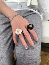 Rose beads ring(2color)