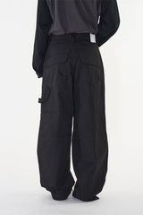 Space pier wide cotton pants