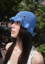 Coma Ruffle Beanie - Blue