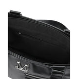 NOVEN ONE SIDE STRAP DOUBLE POCKET LEATHER SHOULDER BAG