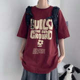 ラウンド ボクシーフィット ショートスリーブ Tシャツ (3 colors) H&L