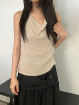 Defnit Draped Knit Tank Top