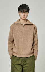 HALF ZIP UP KNIT