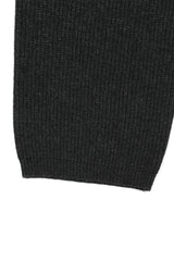 Bermuda knit wool pants [Charcoal]