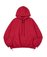Cross String Hood _ Dark Red 