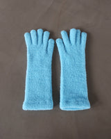 Patch Finger Slit Long Gloves