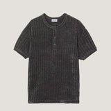 ASCLO Velour Henry Neck Muscle Short Sleeve T (4color)