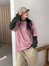 COMBI STRIPE HOOD TEE (3C)