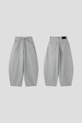 Patch Flower Gray Denim (1c)
