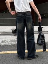 LMN アンベージュウォッシュドワイドデニムパンツ (3 colors)