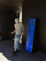 Rope Light Washing Bermuda Denim Pants