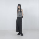 Check 3-way shirring top