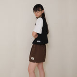 Black Tweed Button Vest