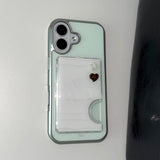 [MADE] [+MagSafe] ベーシック ミントフォン ケース(glass silver bumper)