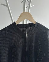 summer zip-up knit
