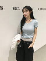 [Short Sleeve.ver] ピーチシースルーレイヤード半袖 (11c)