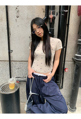 ナンバーネイビーカジュアルバンディングパンツ